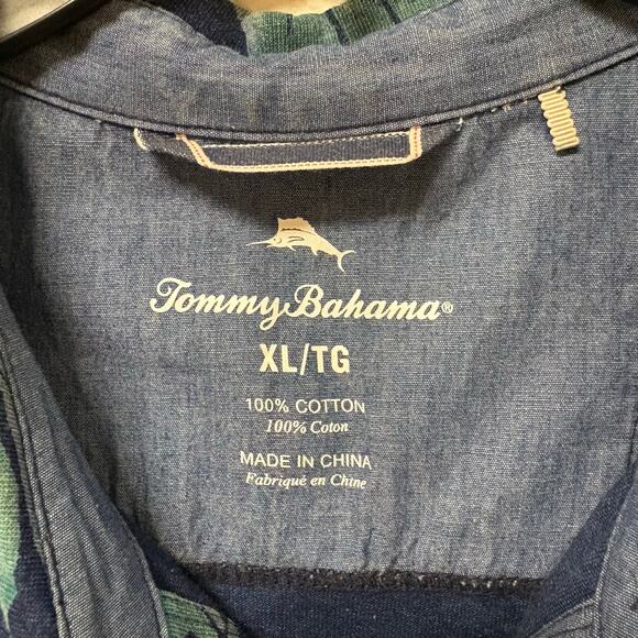 Bundle of 2 Tommy Bahama Men’s Short Sleeve Button up Grey Navy size XL - Picture 11 of 11